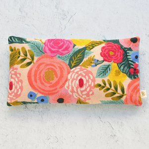 Lavender Eye Pillow Oversized Rifle Paper Co. Fabric Juliet Rose Pink Canvas